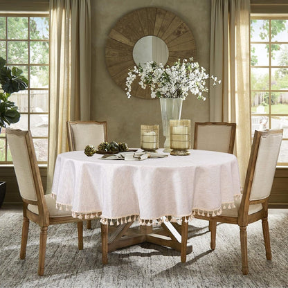 Table Cloth 60 in round Cotton Tablecloth, Waterproof Tablecloth2