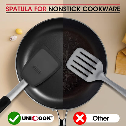 2 Pieces Flexible Silicone Spatula Set for Kitchen Use, Food Grade4
