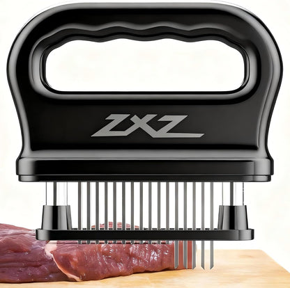 Meat Tenderizer, 48 Stainless Steel Blades for Beef Steak Chicken | 48 Sharp Stainless Steel Needles; Auto-Retractable Safety Cover; Fast Marinating; for Pork Fish Turkey; Dishwasher Safe1