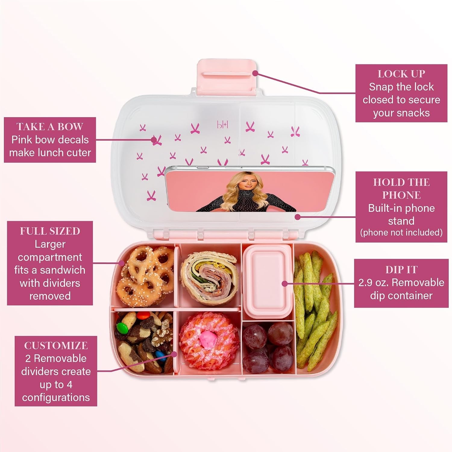 2-pack-bento-style-snack-boxes-7-compartment-lunch-containers-with-built-in-phone-stand-removable-dividers-and-dip-containers-pink-bow-print