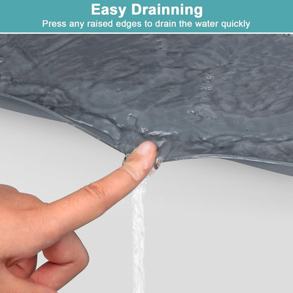 Waterproof under Sink Mat, 28" X 19" Silicone under Sink Mats for Kitchen, under Kitchen Sink Mats and Protector Mat, Sink Cabinet Protector Mats for Bathroom, Gray5