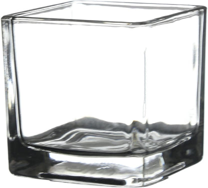 WGV 2 Inch Tea Light Votive Candle Holder, Clear, Square Cube 2”X2”, Small Tiny, Home Décor, Table Top, 1 Pc3