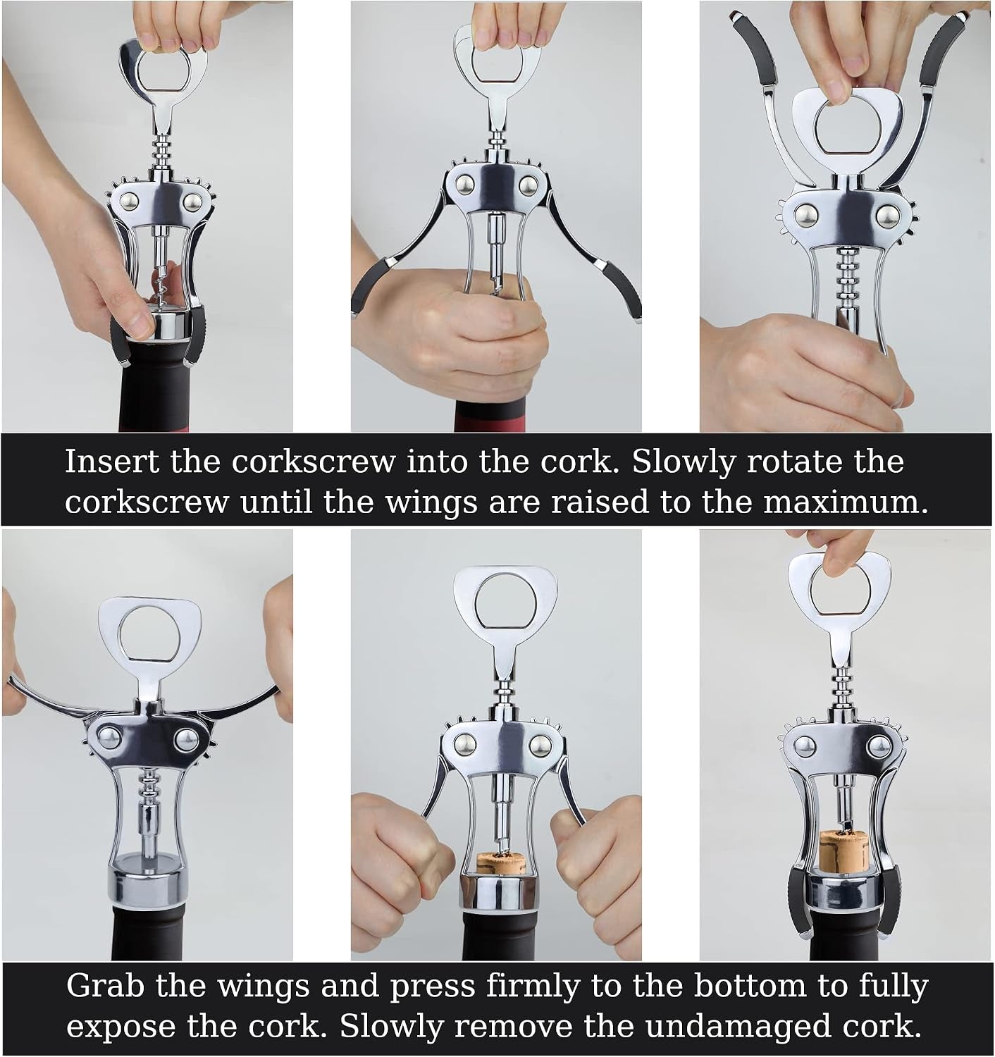 wine-opener-heavy-duty-zinc-alloy-wing-corkscrew-premium-beer-bottle-opener-multifunctional-wine-accessories-with-ergonomic-handle-and-sharp-screw-for-kitchen-bar-restaurant-silver