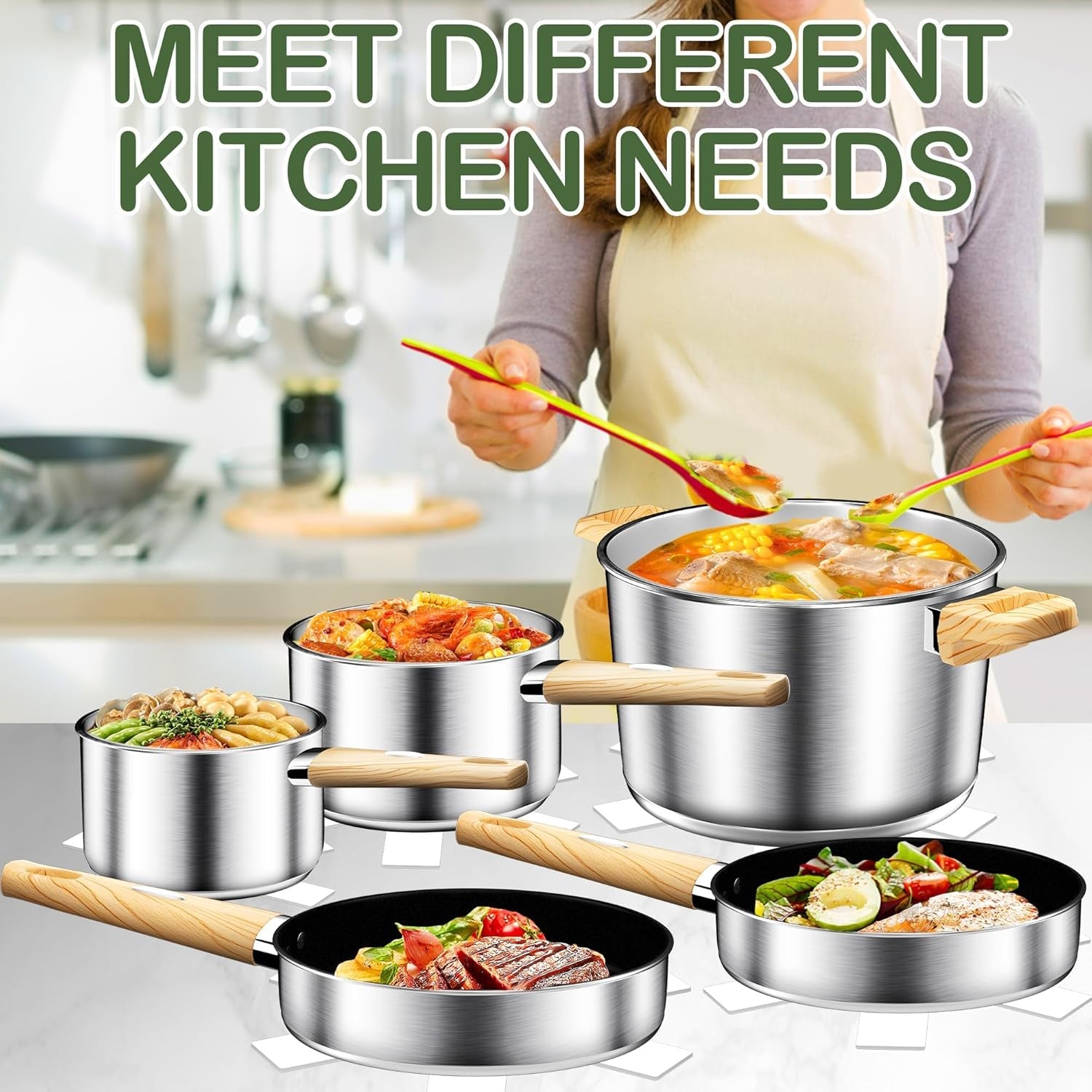stainless-steel-cookware-set-13pcs-pots-and-pans-set-induction-cookware-kitchen-cooking-set-heavy-duty-tri-ply-base-dishwasher-safe