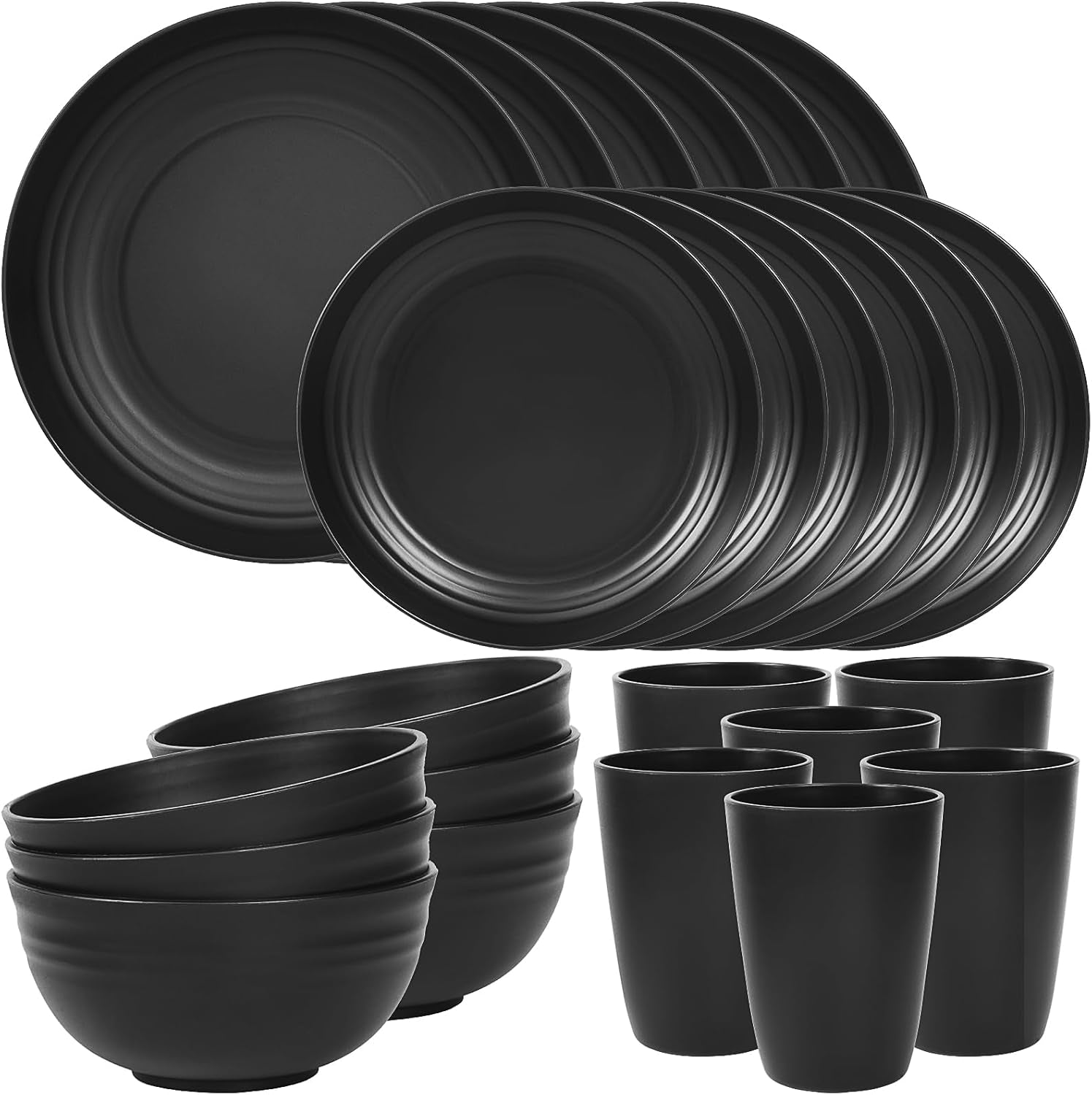24-piece-plates-and-bowl-set-for-6-dinnerware-dish-set-for-kitchen-unbreakable-dishwasher-microwave-safe-house-warming-gift-new-home-dorm-apartment-essential-kitchen-and-dining-decor-black