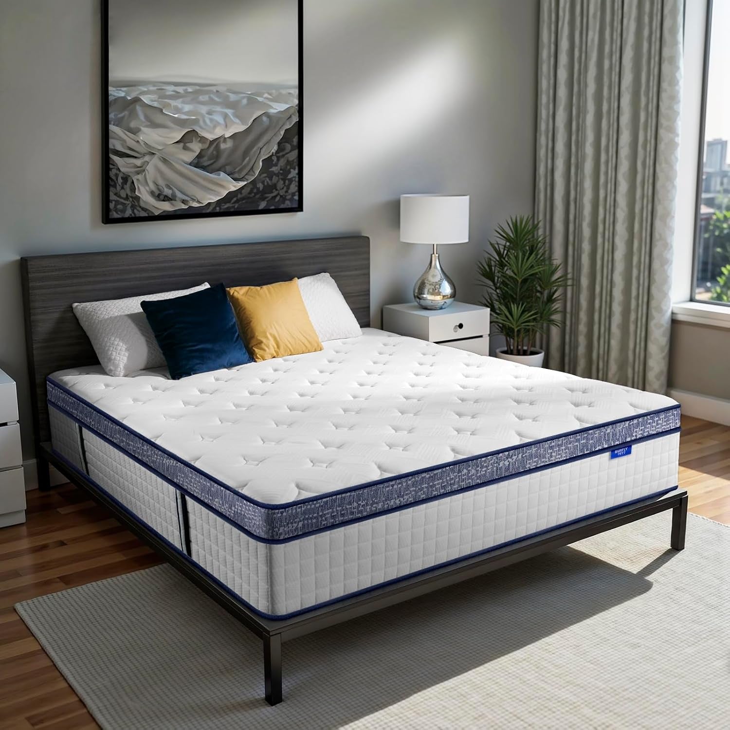 queen-mattress-10-inch-hybrid-with-memory-foam-cooling-gel-medium-firm