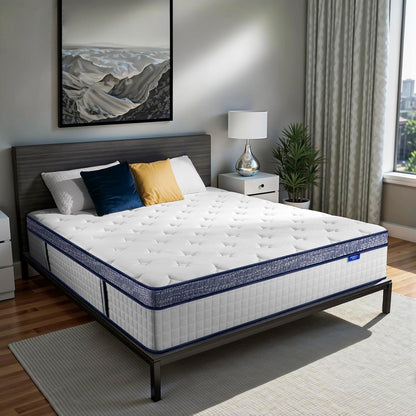 Queen Mattress, 10 Inch Hybrid with Memory Foam, Cooling Gel, Medium Firm1