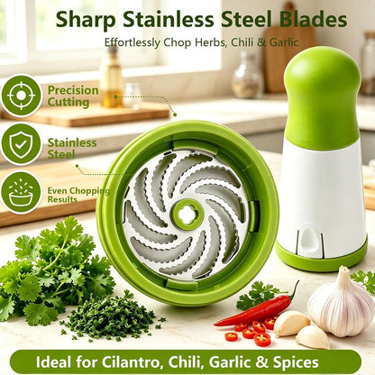 Stainless Steel Picador De Cilantro - Hand Spice Mincer6