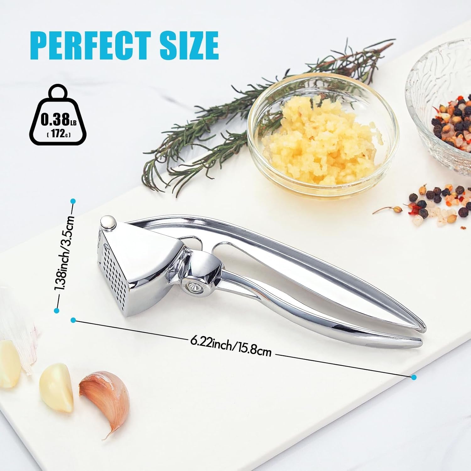 garlic-press-premium-metal-garlic-crusher-tool-heavy-duty-garlic-mincer-with-ergonomic-handle-rust-proof-dishwasher-safe-easy-to-squeeze-and-clean-silver
