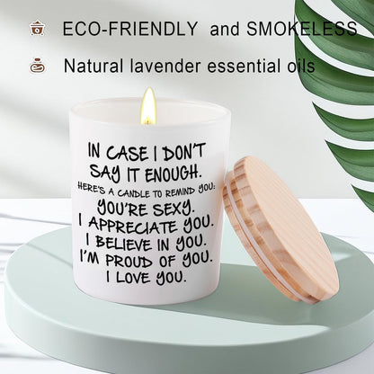 Gifts for Girlfriend Wife Her Funny Lavender Scented Soy Candles for Women2