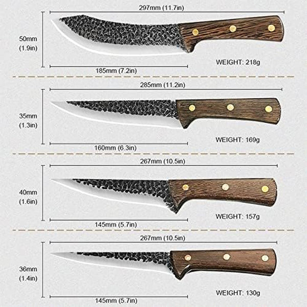 Meat Cleaver,Cleaver Knife, 1PCS Forged Slaughter Knife Boning Knife Chef Knife Cooking Knife Kitchen Knife Sharp Knife High Carbon Steel Fishing Sharp Knife(B)7