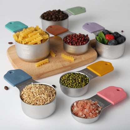 Magnetic Measuring Cups Set of 7 Stainless Steel Magnetic Measuring Cups7