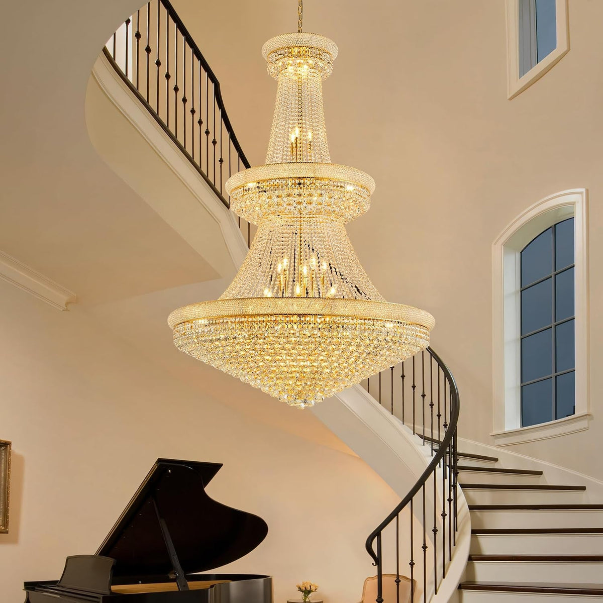 grand-gold-crystal-chandelier-48-inch-3-tier-empire-style-with-42-led-bulbs-680-k9-crystals-adjustable-chain-for-luxury-foyers-staircases-gold