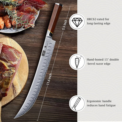 12" Brisket Slicing Knife, Butcher Breaking Knife for Meat & BBQ5