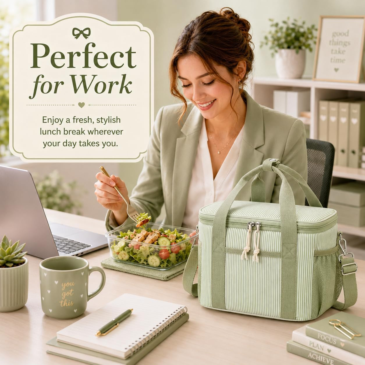 insulated-lunch-box-for-women-cute-corduroy-lunch-bag-with-shoulder-strap-leakproof-wide-open-lunch-tote-for-work-office-school-picnic-green-white-stripes