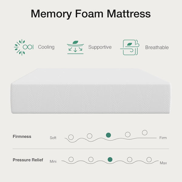 Twin Mattress, 6 Inch Twin Bed Mattress with Gel Memory Foam8