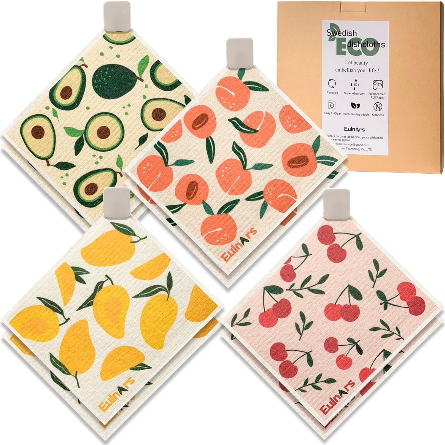 swedish-dishcloths-for-kitchen-8-pack-reusable-paper-towels-with-clips-non-scratch-swedish-kitchen-towels-super-absorbent-cellulose-sponge-cloths-dishwasher-safe-no-odor