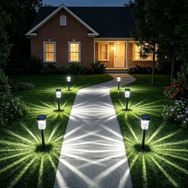 Solar Pathway Lights Outdoor, 12H 8 Pack Solar Garden Lights1