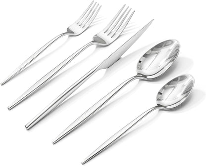 18/10 Silverware Set for 4, 20 Piece Stainless Steel Flatware Cutlery Set |  Mirror Polished Forks Knives Spoons Utensils, Tableware for Home Kitchen Restaurant Wedding, Dishwasher Safe1