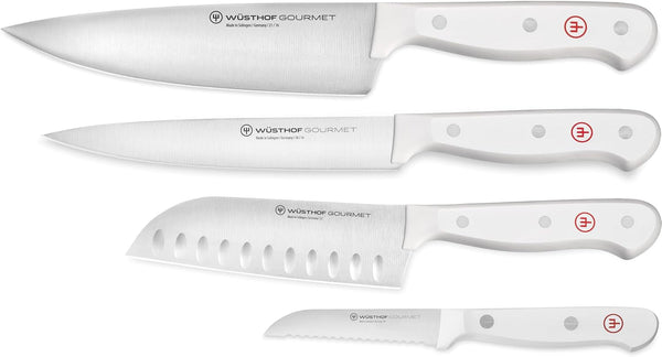 WÜSTHOF Gourmet White 4-Pc Asian Knife Set1
