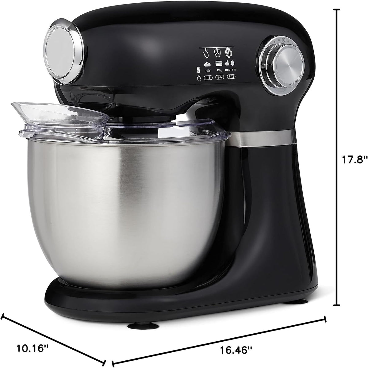 tilt-head-stand-mixer-with-5-3qt-bowl-dough-hook-beater-and-whisk-12-speeds-350w-black
