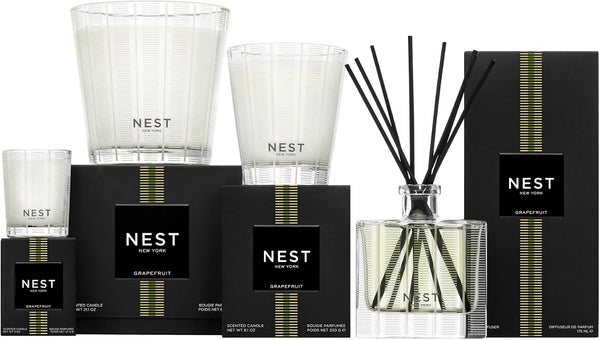NEST New York Scented Classic Candle, Grapefruit - 8.1 Oz - up to 60-Hour Burn Time - Reusable Glass Vessel7