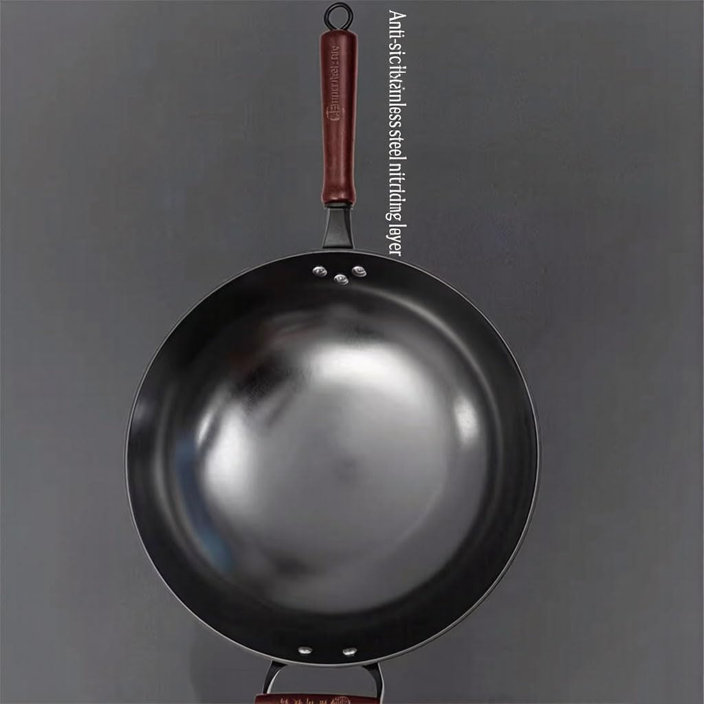 13-inch-black-cast-iron-wok-pan-round-bottom-with-wooden-handle-use-on-gas-stove-campfire-open-fire-stir-fry-physical-non-stick