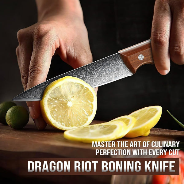5 Inch Damascus Paring Knife, VG10 Steel, Fruit Knife | VG10 Steel Core, Ergonomic Wood Handle, for Slicing, Chopping and Everyday Food Prep2