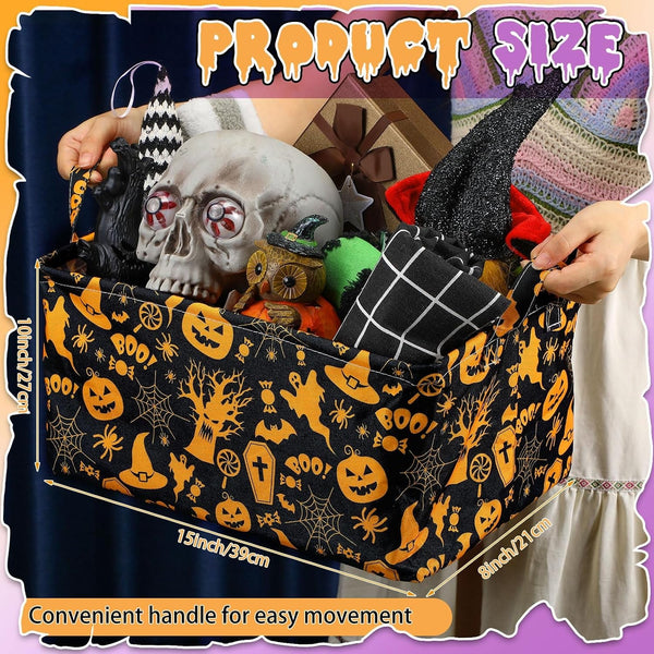 4 Pcs Halloween Baskets Spooky Boo Baskets3