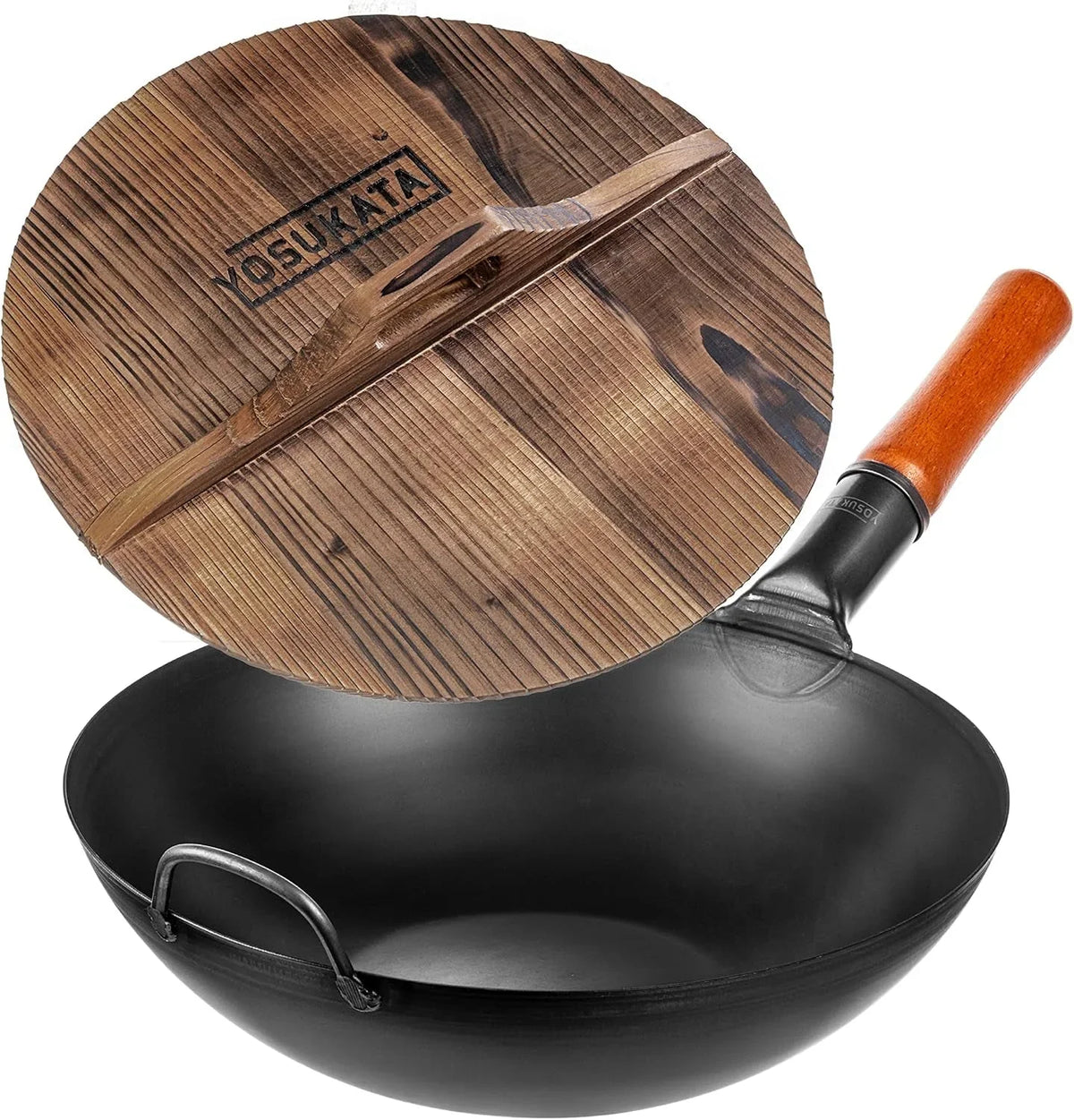 carbon-steel-wok-pan-13-5-with-premium-wok-cover-13-5-inch-pan-lid