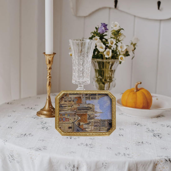 Vintage Picture Frame 4×6 Antique Gold Picture Frame Ornate Photo Frame Tabletop and Wall Hanging Frame with High Definition Glass Front, Wall Decor Art, Photo Gallery4