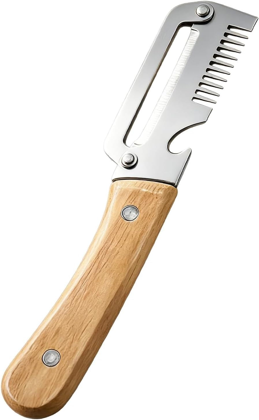 2026-upgrade-vegetable-peeler-with-wooden-handle-stainless-steel-wide-blade-potato-and-carrot-peeler-3-in-1-veggie-peeler-with-scallion-shredder-and-bottle-opener-for-kitchen-camping-and-travel