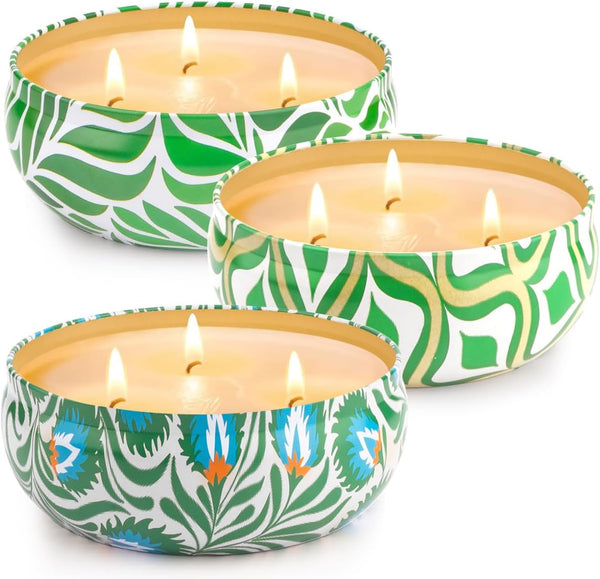 Citronella Candles Outdoor, Large 36Oz Citronella Candles, 240 Hours Burning, 3-Wick Natural Soy Wax Summer Outdoor Candles for outside Indoor Patio Home Garden Yard Balcony Camping Porch BBQ1
