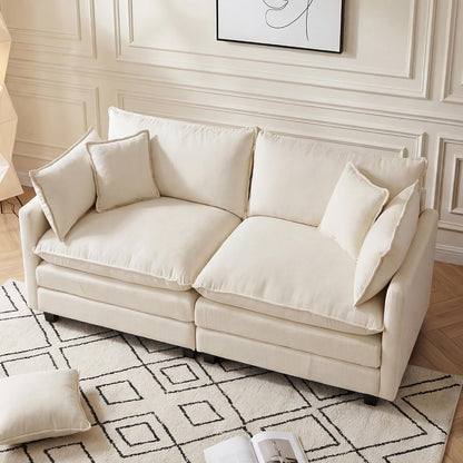 Oversized Loveseat Sofa, 70" Sectional Cloud Couch for Living Room1