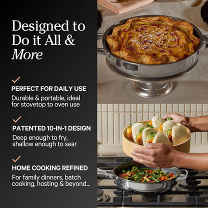 Our Place Titanium Always Pan Pro Duo, 10.5" & 12.5" Nonstick Fry Pan Set6