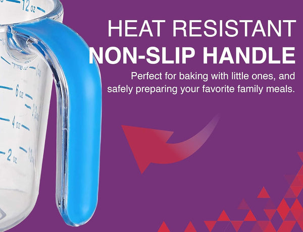 03212 4-1/2 Cup Cool Grip Measure Cup, 36-Ounce Capacity, Plastic with Blue Handle and Graduates5