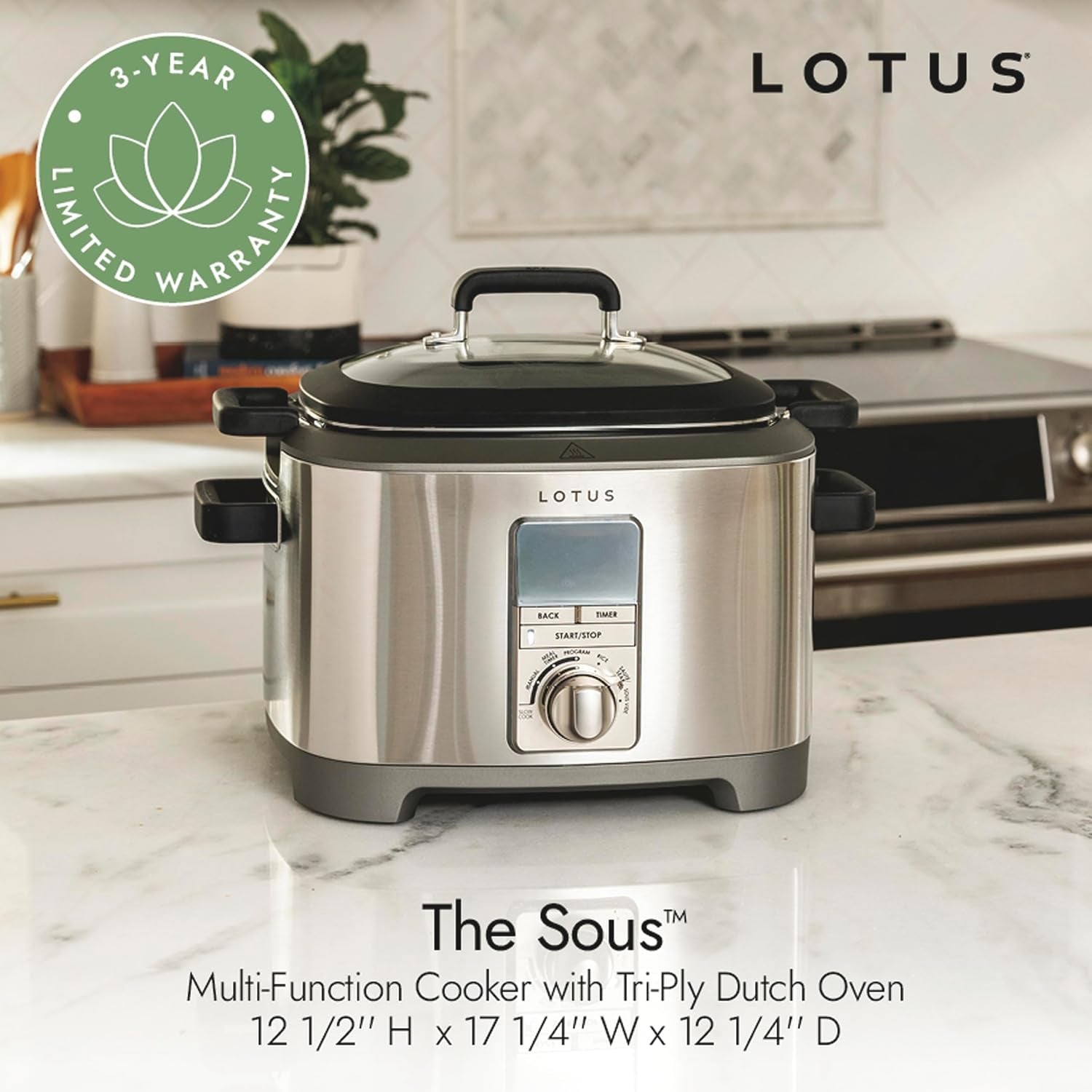 multi-function-cooker-with-tri-ply-dutch-oven-slow-cooker-sous-vide-cooker-rice-cooker-the-sous-1300-watts-7-quart-capacity-stainless-steel-professional-series-ltssc500