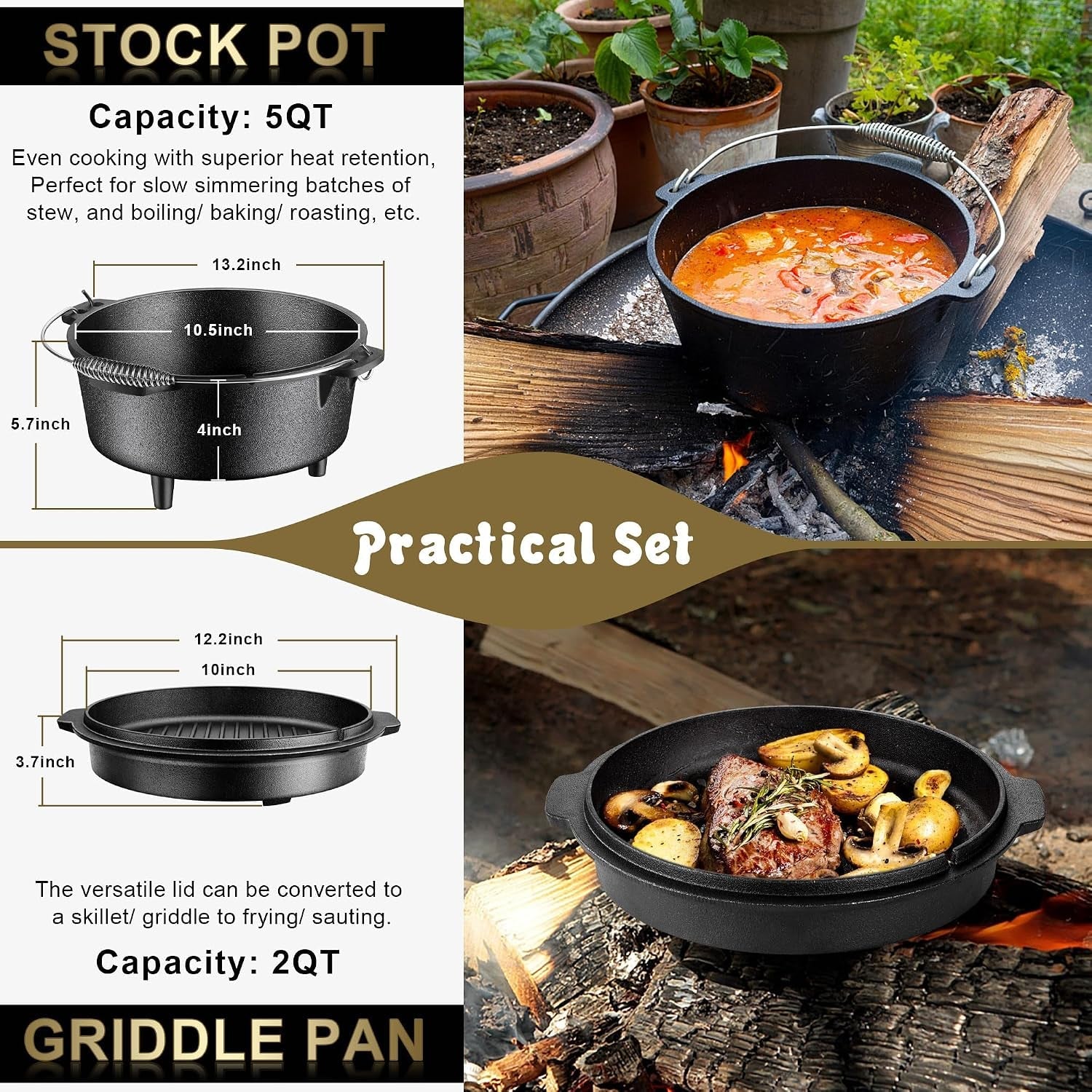 pre-seasoned-cast-iron-camp-dutch-oven-5qt-pot-2qt-skillet-lid-open-fire-camping-cookware-set-for-outdoor-campfire-cooking-stewing-chicken-baking-sourdough-bread-plus-cleaner-oven-safe