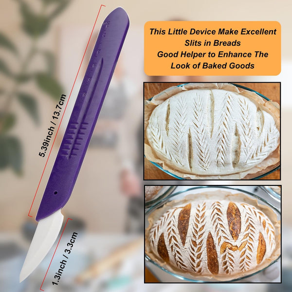 Bread Lame Sourdough Bread Scoring Tool - Purple5