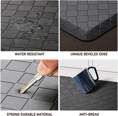 Kitchen Mats for Floor Cushioned Anti-Fatigue Kitchen Rugs | Thick,Soft and Waterproof Non-Slip Mats and Rugs Heavy Duty Ergonomic Comfort Rug for Floor,Office,Sink,Laundry3