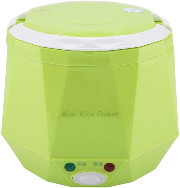 Travel Rice Cooker, Portable Rice Cooker for Travel, 12V 100W 1.3L Portable Mini Multifunctional Electric Non Stick Pot Electric Food Steamer for Outdoor Travel Car Cooking(#2)2