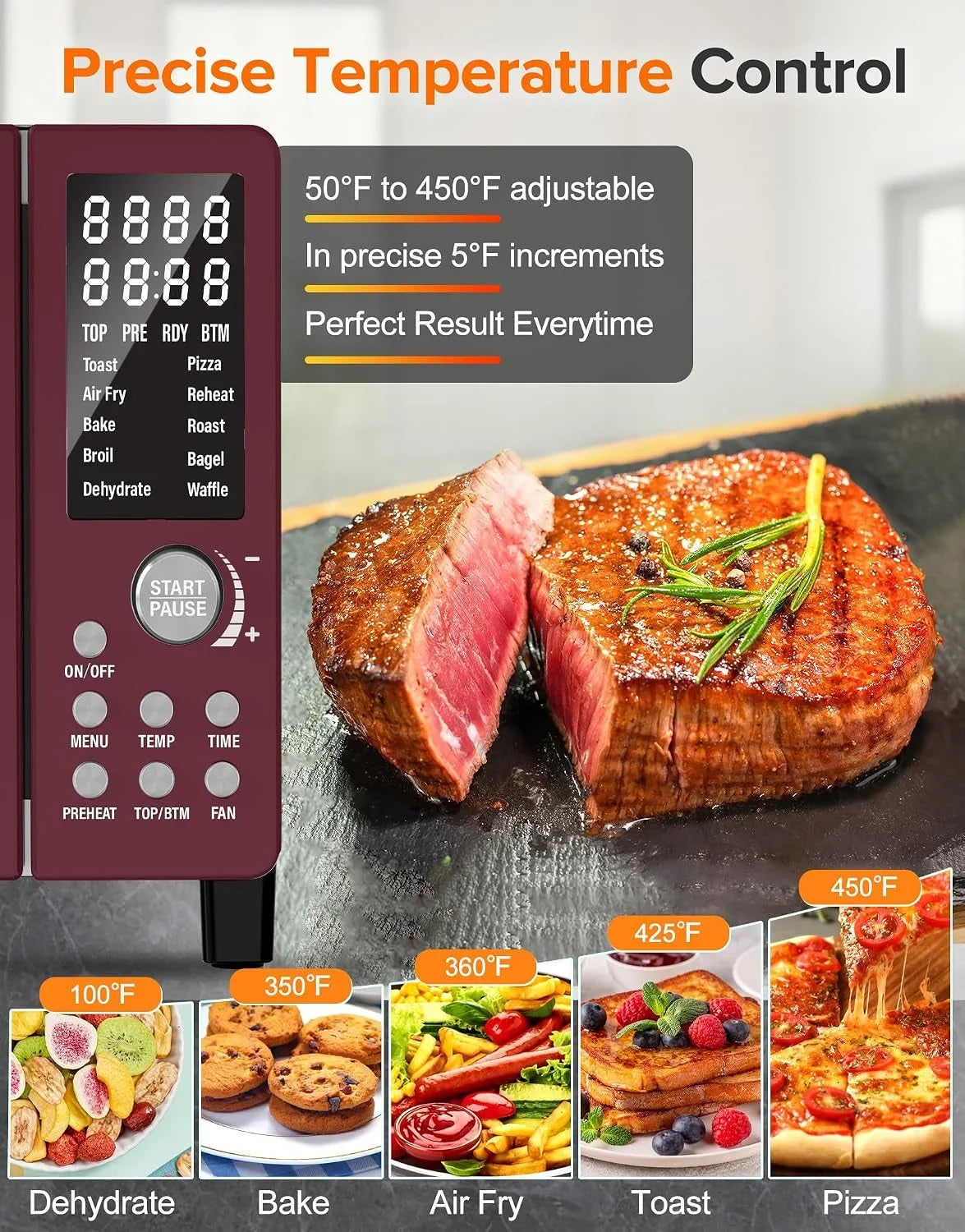 bravo-pro-smart-air-fryer-toaster-oven-countertop-combo-10-in-1-cooking-functions-1800w-50-450-f-21-qt-pfas-free-upgraded-super-convection-cinnamon