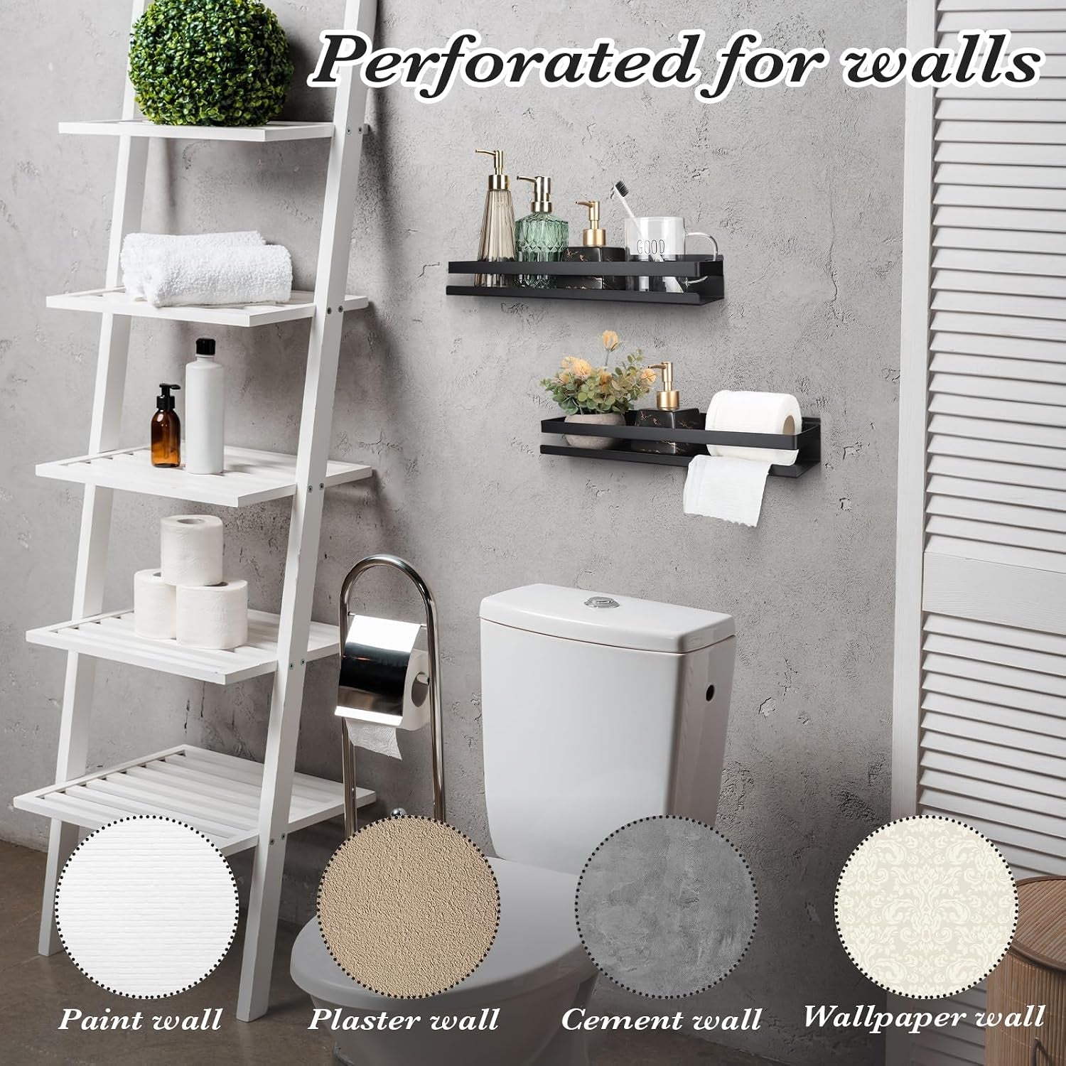 2-pieces-stainless-steel-shelf-bathroom-shower-floating-shelves-wall-mounted-shower-caddy-basket-shelf-storage-organizer-shelves-for-bathroom-kitchen-living-room15-75-inch-40-cm-black