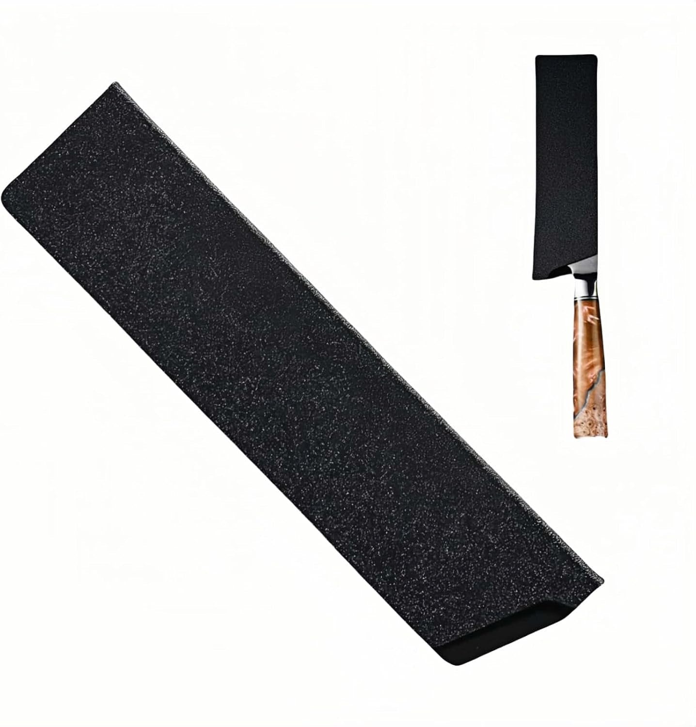 professional-8-inch-knife-sheath-black-abs-plastic-with-felt-lining-waterproof-blade-guard-cover-for-7-8-inch-chef-knives-kitchen-storage-travel-protection