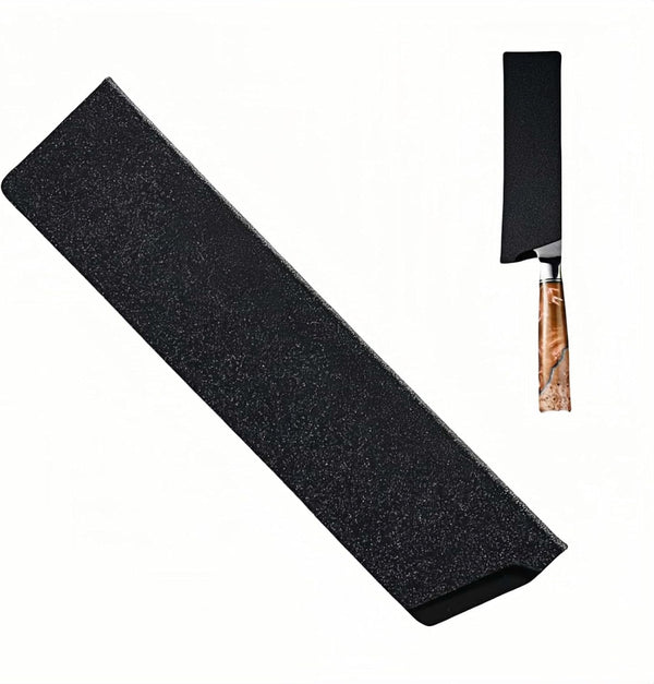 Professional 8-Inch Knife Sheath, Black ABS Plastic with Felt Lining, Waterproof Blade Guard Cover for 7-8 Inch Chef Knives, Kitchen Storage, Travel Protection1