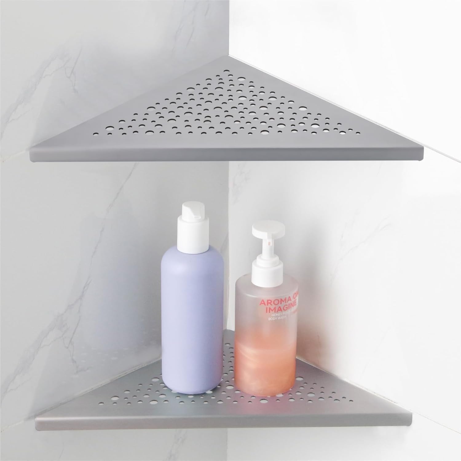 brushed-nickel-10-corner-shower-shelves-for-tiled-walls-2-pack