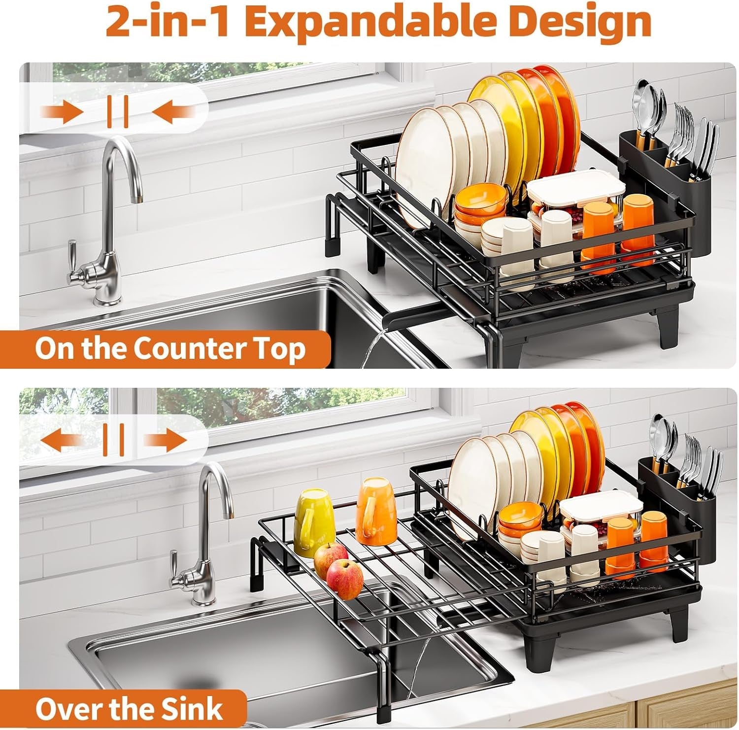 expandable-sink-dish-drying-rack-for-kitchen-counter-1-tier-black