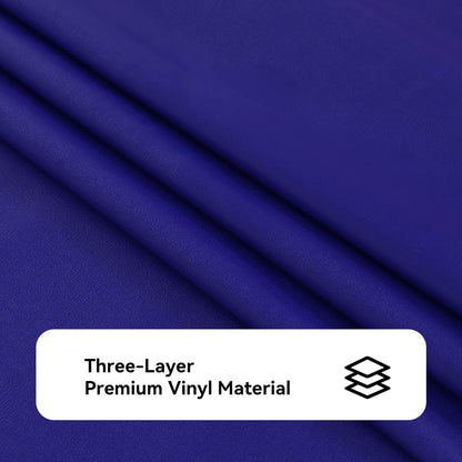 100% Waterproof PVC Tablecloth, Rectangle Oil Spill Proof Stain Resistant Vinyl Table Cloth, Wipe Clean Plastic Table Covers for Kitchen/Dining/Parties - 60 X 120 Inch, Royal Blue6