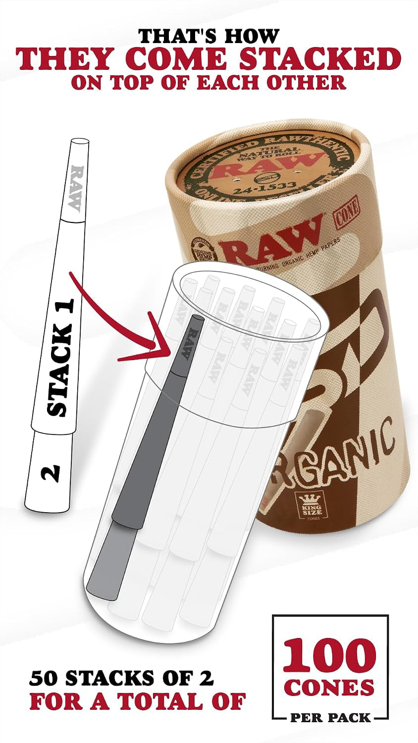 cones-organic-king-size-100-pack-slow-burning-pre-rolled-cones-with-tips-included