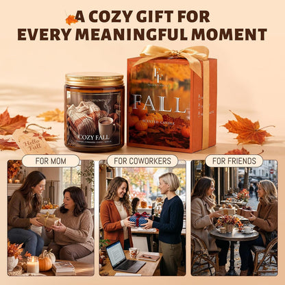 Cozy Fall Candles, Pumpkin Spice Scented8